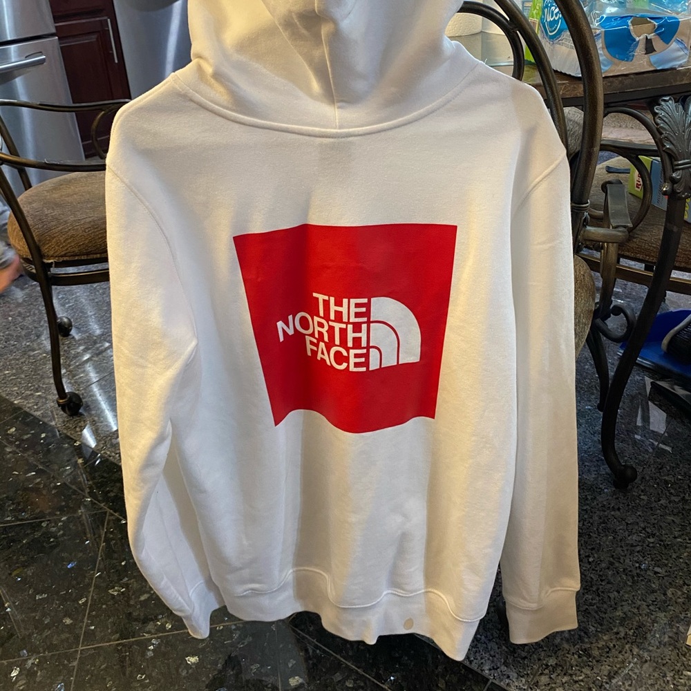 The North Face sweatshirt